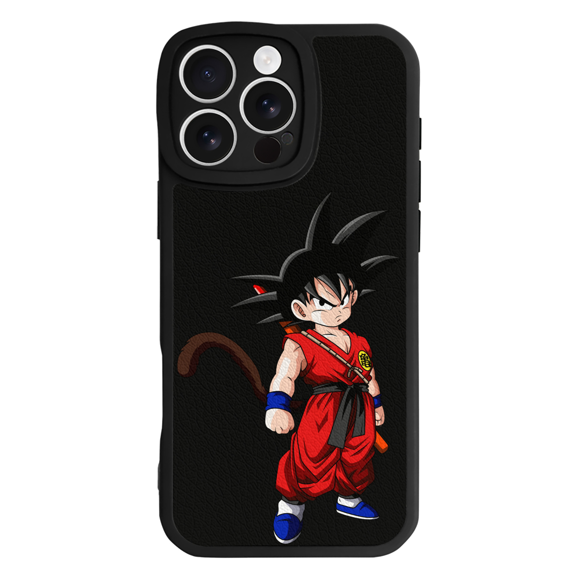 （画像用） ドラゴンボール 孫悟空（そん ごくう）Son Goku カカロット DRAGON BALL Kakarotto 【iPhone 16シリーズ対応】シリコンスマホケース（レザー調） 材質：シリコン